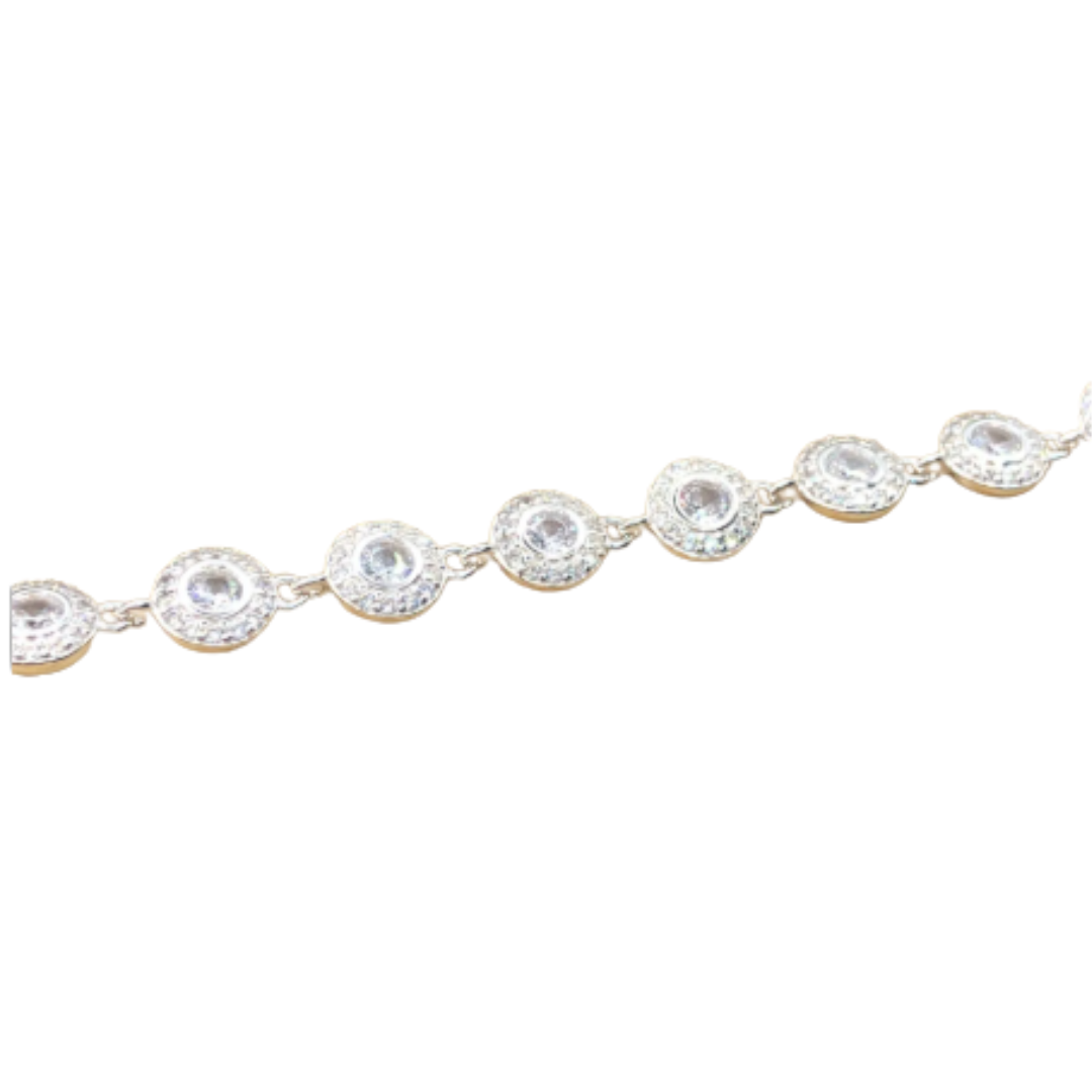 Pulseira de prata 925 inspiração sw redonda