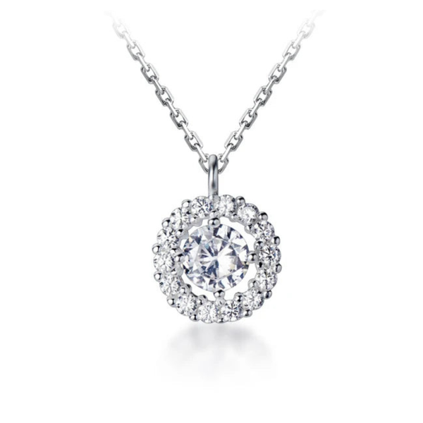 Colar Ponto Brilhante Cravejado de Luz - Prata 925