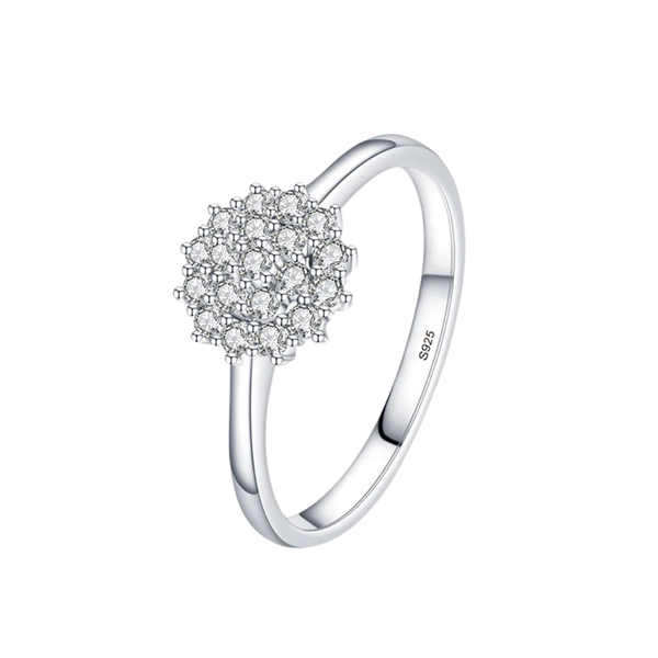 Anel Chuveiro Cravejado - Brilho Encanto - Prata 925