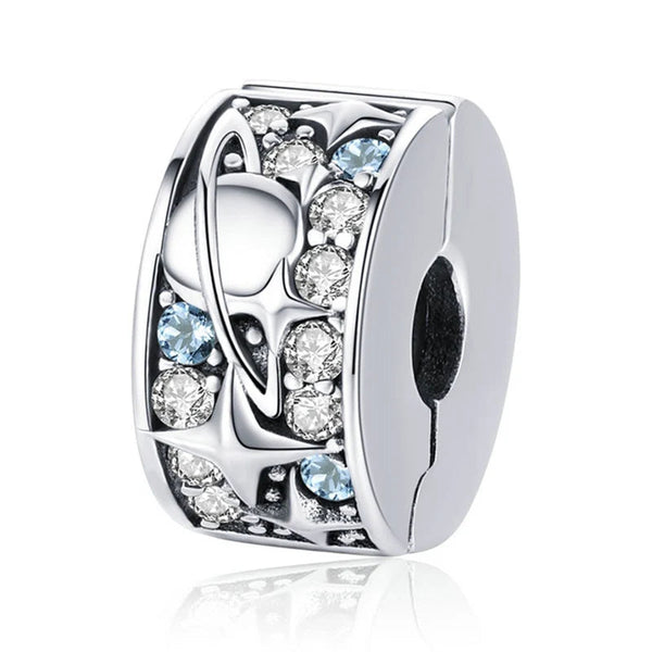 Clip de Segurança Céu Estrelado - Prata 925