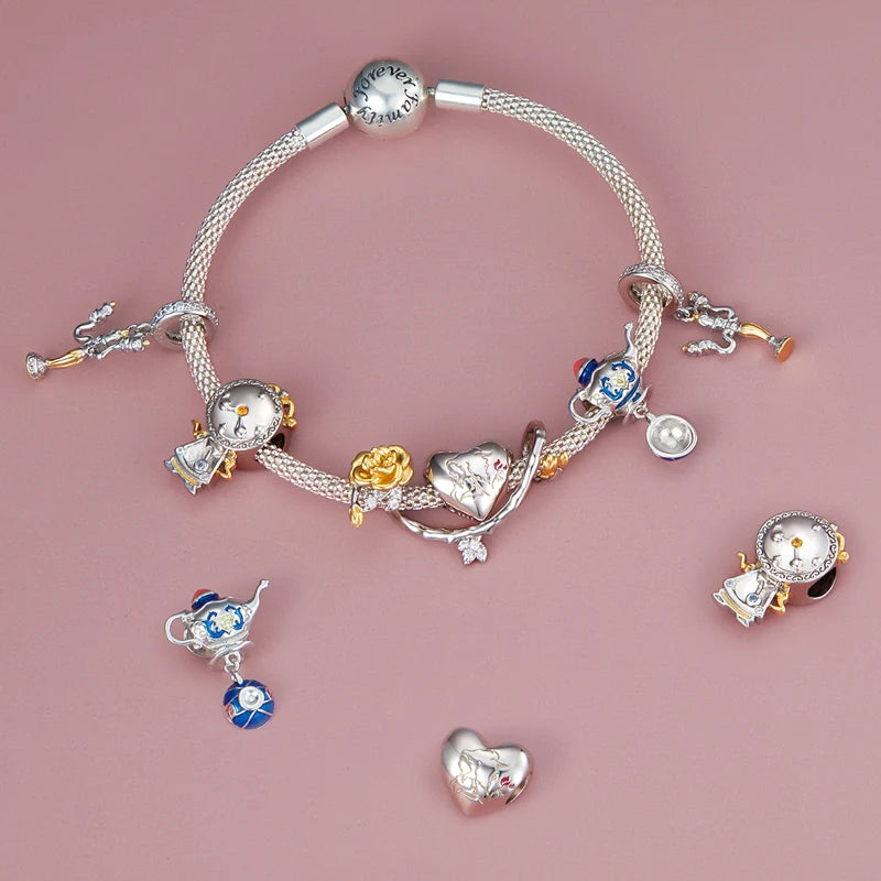 Berloque Relógio Encantado – Alice no País das Maravilhas – Prata 925