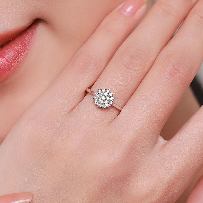 Anel Chuveiro Cravejado - Brilho Encanto - Prata 925