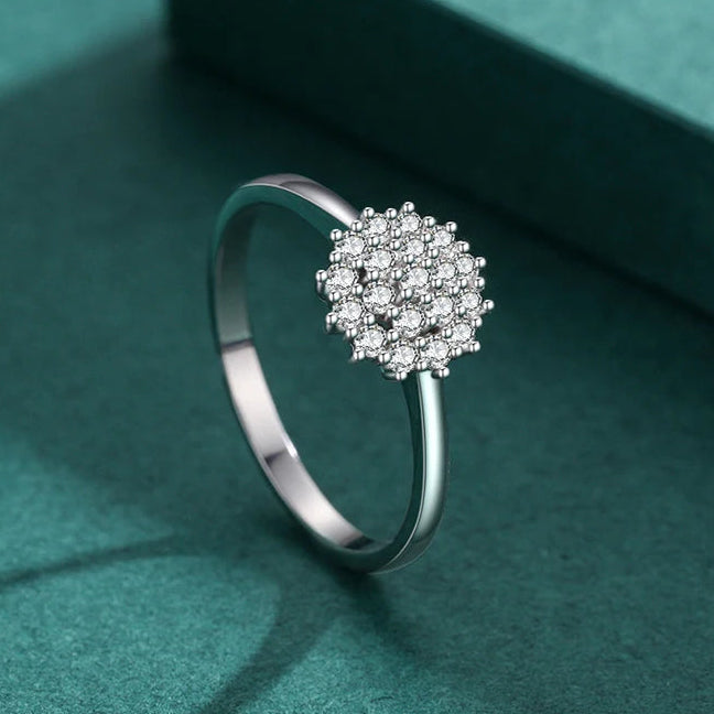 Anel Chuveiro Cravejado - Brilho Encanto - Prata 925