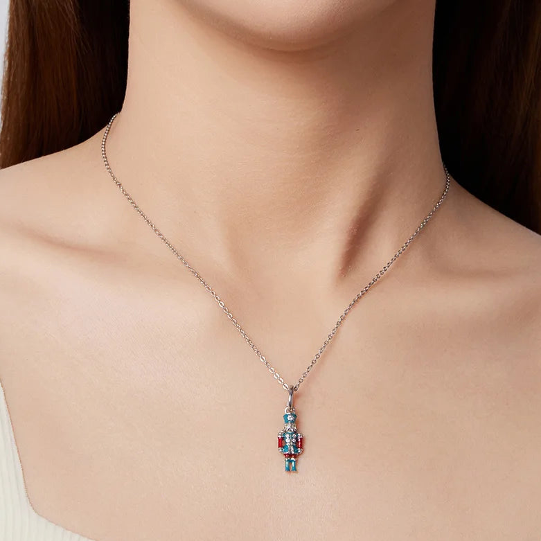 Berloque Pingente Quebra-Nozes Esmaltado – Prata 925