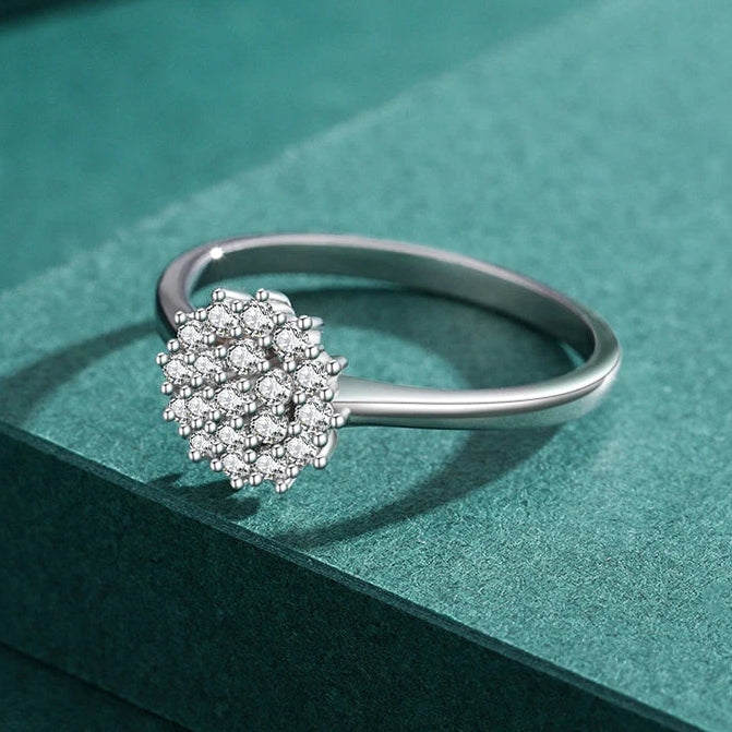 Anel Chuveiro Cravejado - Brilho Encanto - Prata 925