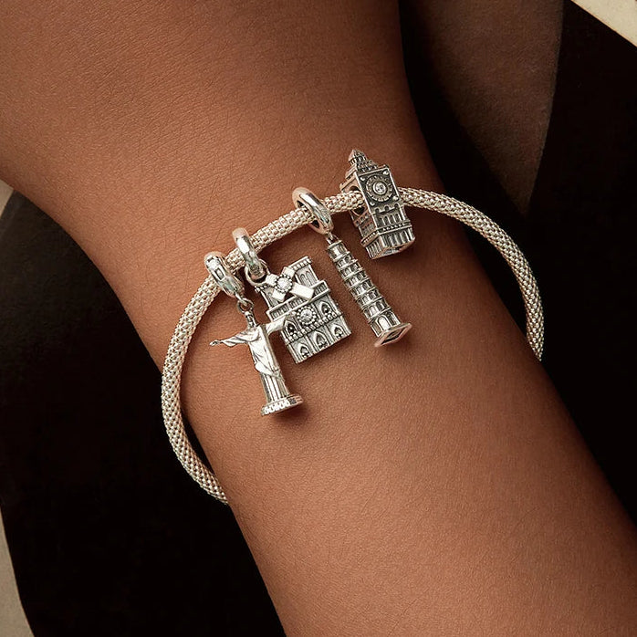 Berloque Separador Big Ben Relógio de Londres – Prata 925