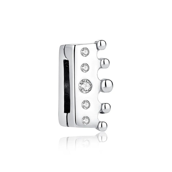 Berloque Coroa Cravejada Zircônias Reflexions - Prata 925