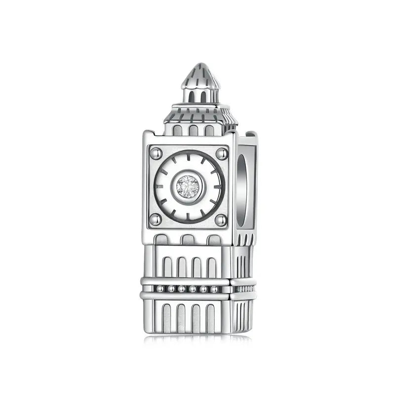 Berloque Separador Big Ben Relógio de Londres – Prata 925