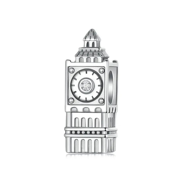 Berloque Separador Big Ben Relógio de Londres – Prata 925
